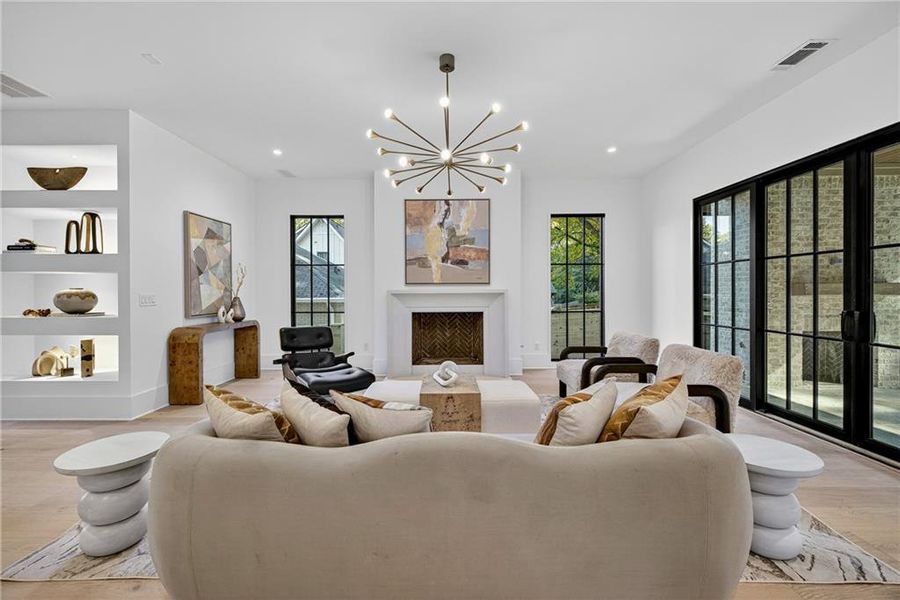 Furnished interior view inside a new home in , Atlanta (Image 17).