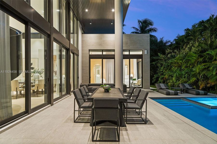 Exterior details and patio area of a home in , Golden Beach (Image 2).