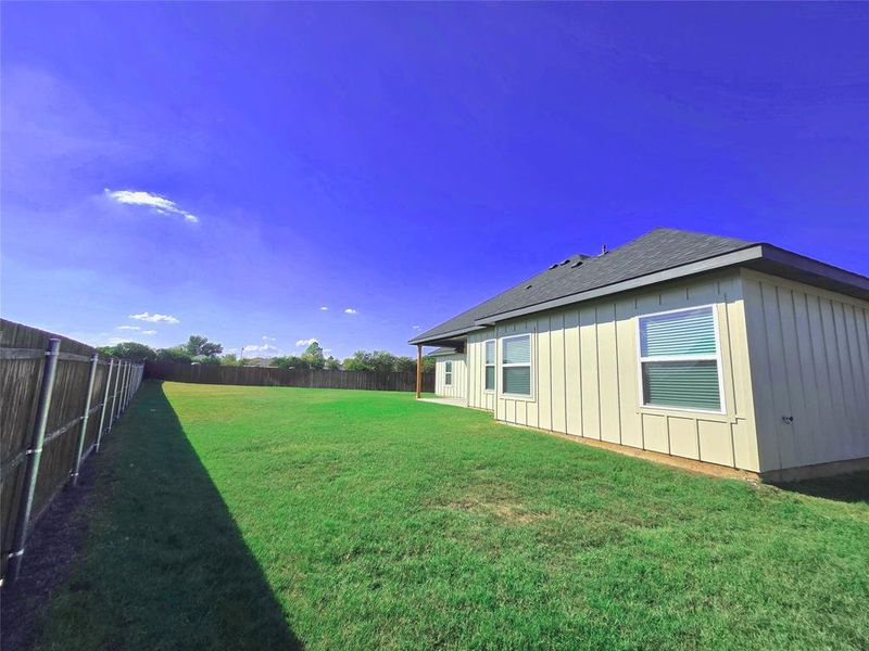 View of fenced backyard View of fenced backyard
