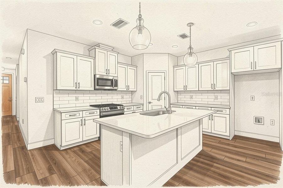 Furnished interior view inside a new home in , Newberry (Image 6).