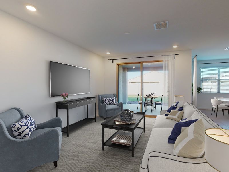 Furnished interior view inside a new home in Allure Vista Reserve Series, Buckeye (Image 3).