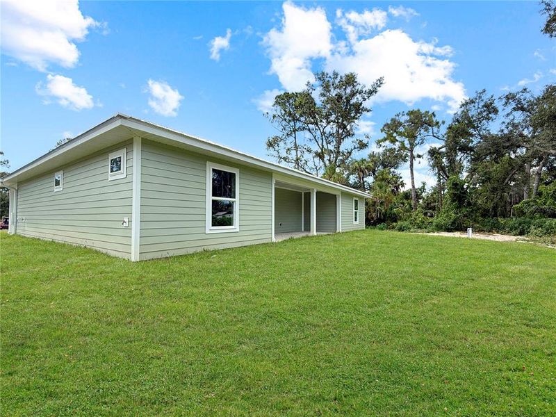 Backyard featuring Space for a Pool