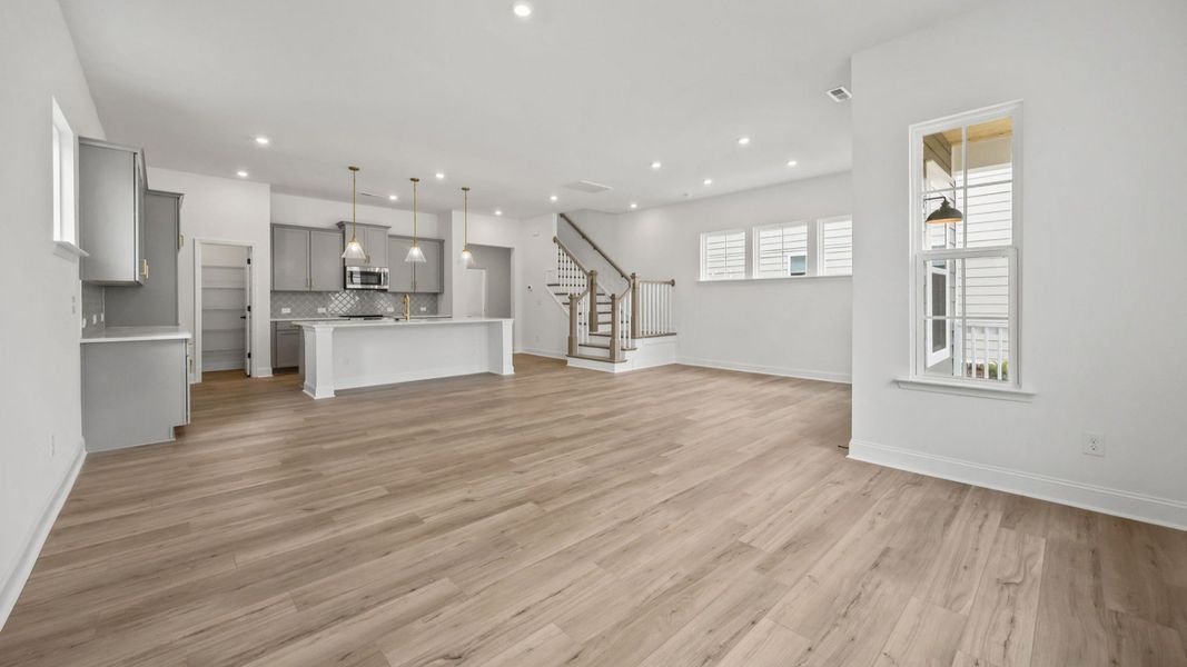 The Brentwood Plan by DRB Homes in River District, Charlotte NC.- Living area The Brentwood Plan by DRB Homes in River District, Charlotte NC.- Living area