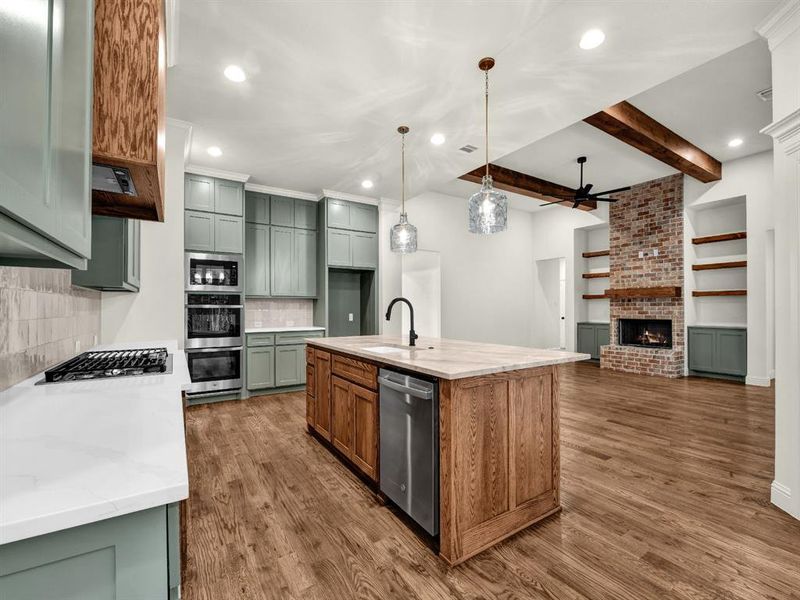 Furnished interior view inside a new home in , Weatherford (Image 12).