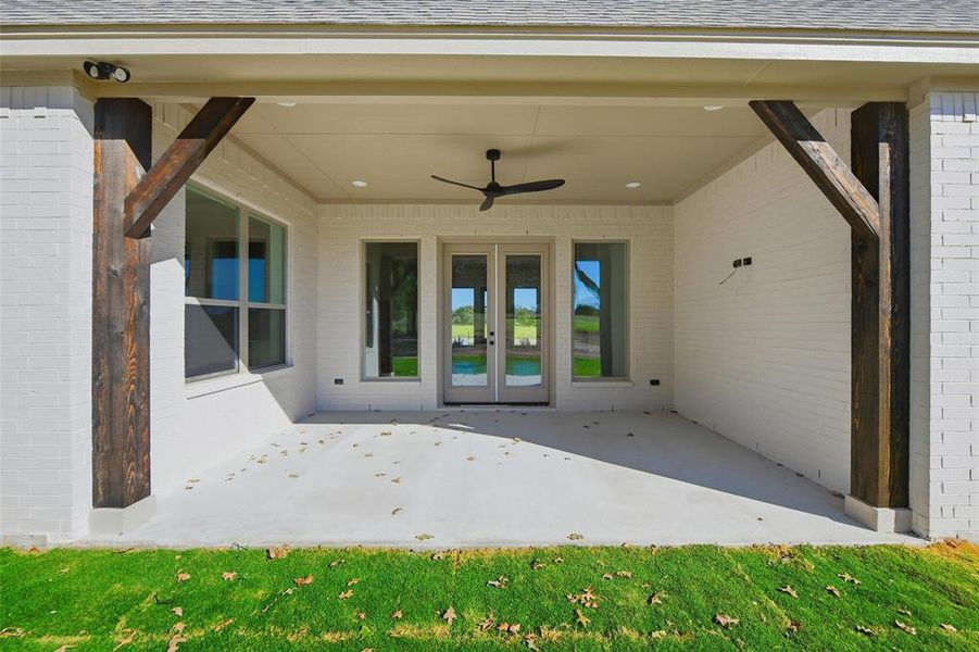 Exterior details and patio area of a home in , Poolville (Image 4). Exterior details and patio area of a home in , Poolville (Image 4).