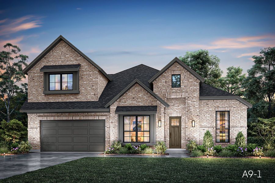 Representative exterior photo of a completed home built from the Denver by John Houston Homes in Bull Hide Estates, Hewitt, TX (Image 2). Representative exterior photo of a completed home built from the Denver by John Houston Homes in Bull Hide Estates, Hewitt, TX (Image 2).