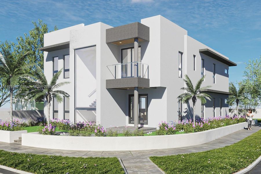 Front exterior of a new home in , Miami, FL, highlighting curb appeal (Image 2).