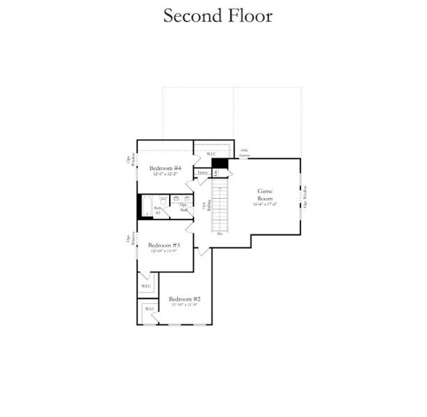 2D floor plan layout for the Lighthouse by DRB Homes in Enclave at South Pointe Estates, Summerville, SC (Image 4). 2D floor plan layout for the Lighthouse by DRB Homes in Enclave at South Pointe Estates, Summerville, SC (Image 4).