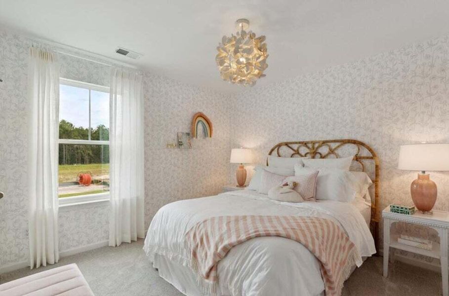 Furnished interior view inside a new home in Sweetgrass at Summers Corner, Summerville (Image 2).