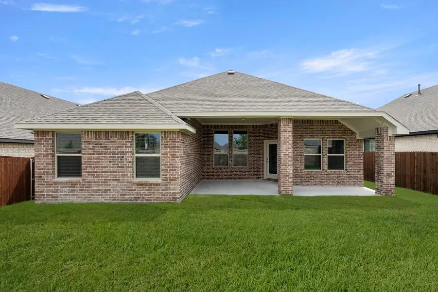 Front exterior of a new home in Arcadia Trails, Balch Springs, TX, highlighting curb appeal (Image 26).