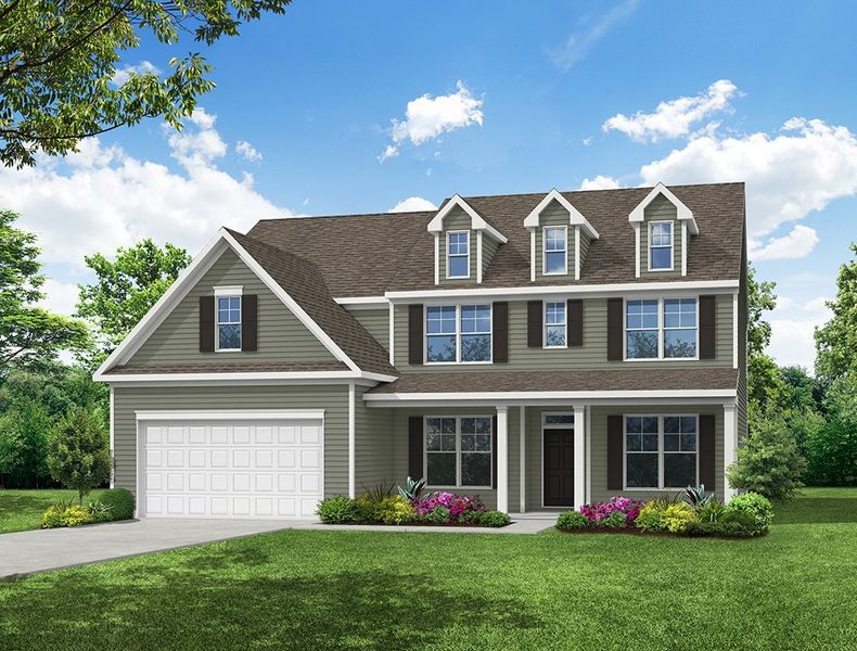 Representative exterior photo of a completed home built from the Charleston by Eastwood Homes in Arbordale Reserve, Blythewood, SC (Image 9). Representative exterior photo of a completed home built from the Charleston by Eastwood Homes in Arbordale Reserve, Blythewood, SC (Image 9).