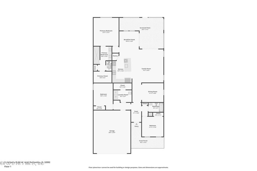 2D floor plan layout of this home in , St. Augustine, FL (Image 5).