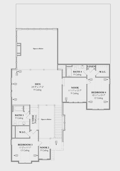 2D floor plan layout for the The Signature Galloway 1B Basement by Signature Homes in Poplar Farms, Franklin, TN (Image 3).
