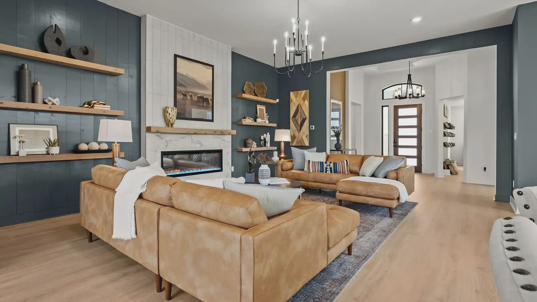 Furnished interior view inside a new home in Newhaven, Manor (Image 7).