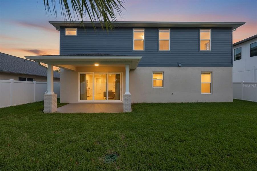 Exterior details and patio area of a home in , Tampa (Image 32).