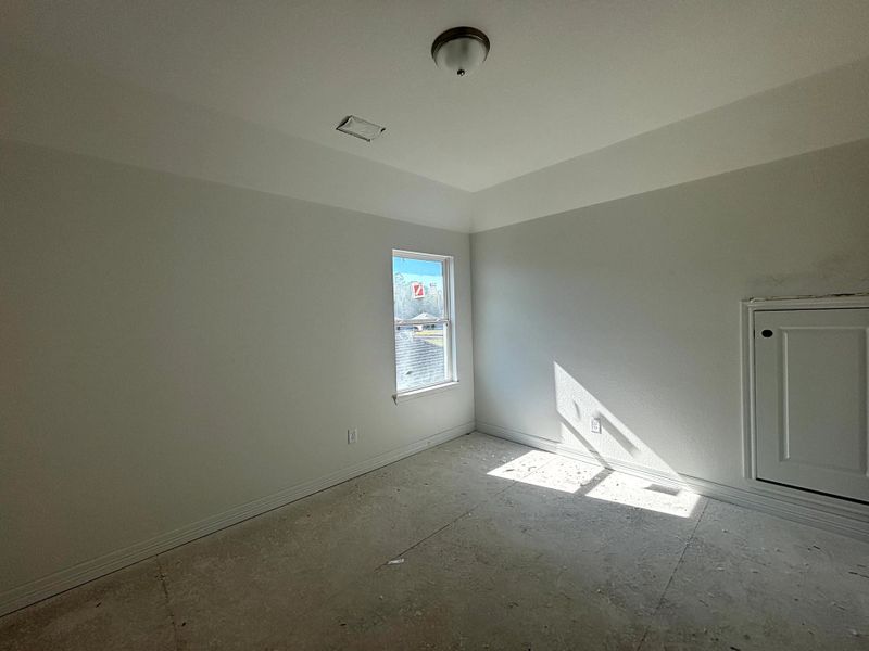 Construction progress - fourth bedroom Construction progress - fourth bedroom