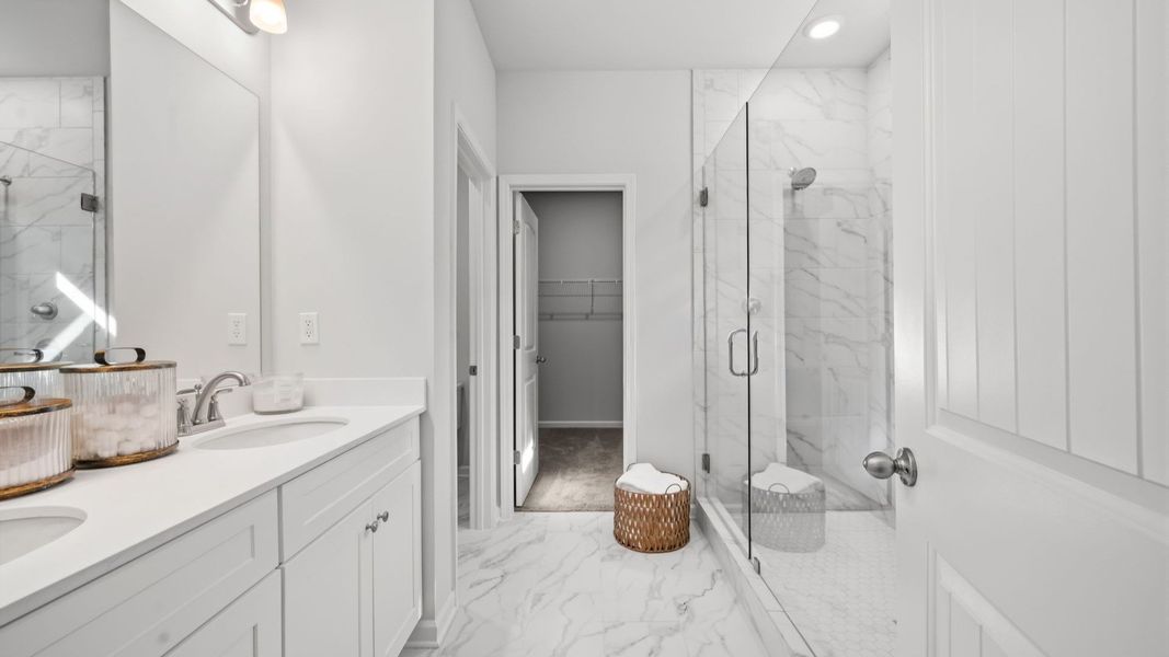 Representative furnished interior of a home built from the Lassiter by DRB Homes in Hamilton Lakes, Lawrenceville (Image 16).