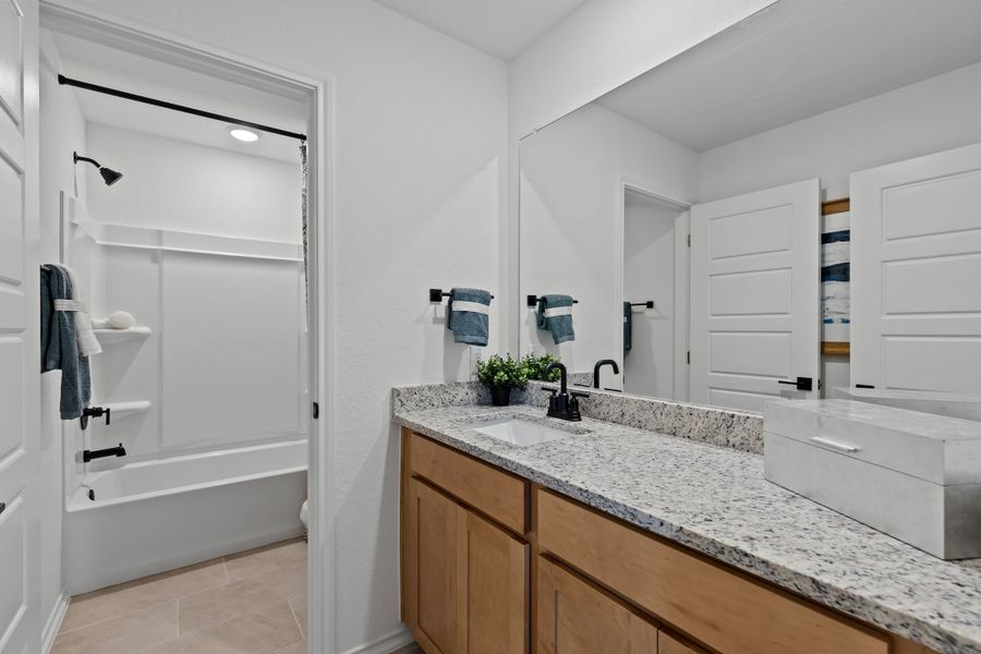Representative furnished interior of a home built from the The Douglas E by Davidson Homes LLC in Royal Crest, San Antonio (Image 33). Representative furnished interior of a home built from the The Douglas E by Davidson Homes LLC in Royal Crest, San Antonio (Image 33).