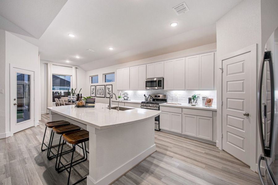 Furnished interior view inside a new home in Stillwater Ranch, San Antonio (Image 6).