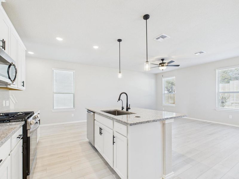 Representative furnished interior of a home built from the The Charlotte A by Davidson Homes LLC in Cedar Heights, San Antonio (Image 8).