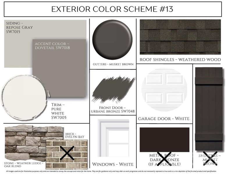 Sample of building materials used in homes in Enclave at Belmont, Belmont (Image 17).