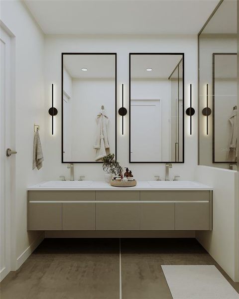 Furnished interior view inside a new home in , Tampa (Image 15).