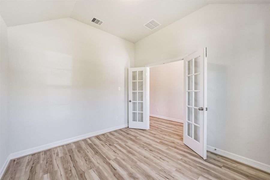 The study is enclosed by elegant French doors, offering privacy while keeping the space light and open. This versatile room is ready to become your home office, playroom, formal dining room, or whatever fits your lifestyle, with plenty of space to accommodate your furniture. The study is enclosed by elegant French doors, offering privacy while keeping the space light and open. This versatile room is ready to become your home office, playroom, formal dining room, or whatever fits your lifestyle, with plenty of space to accommodate your furniture.
