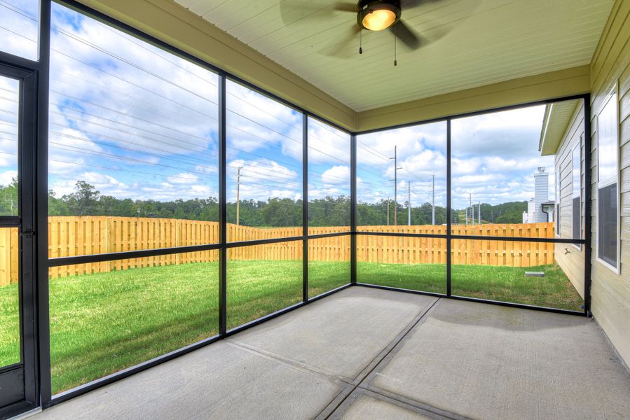 Exterior details and patio area of a home in The Sanctuary, Aiken (Image 4). Exterior details and patio area of a home in The Sanctuary, Aiken (Image 4).
