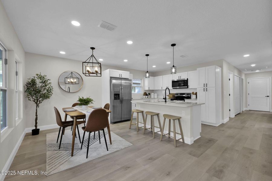 Furnished interior view inside a new home in , Jacksonville (Image 4). Furnished interior view inside a new home in , Jacksonville (Image 4).