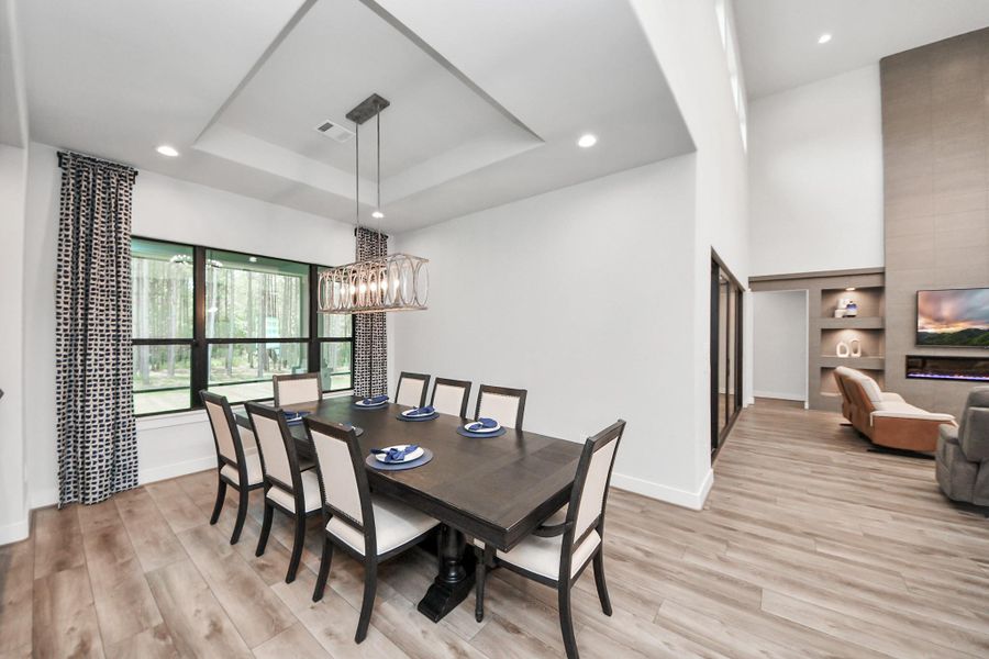 Furnished interior view inside a new home in , Willis (Image 13).