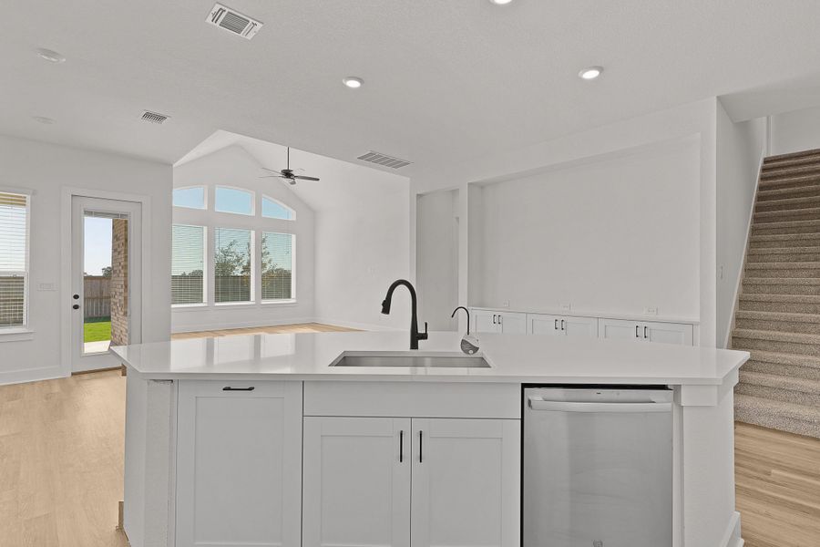 Furnished interior view inside a new home in Lariat, Liberty Hill (Image 44).