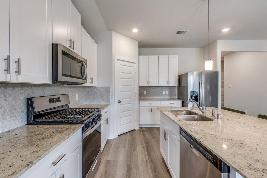 Furnished interior view inside a new home in Sierra Vista, Iowa Colony (Image 12). Furnished interior view inside a new home in Sierra Vista, Iowa Colony (Image 12).