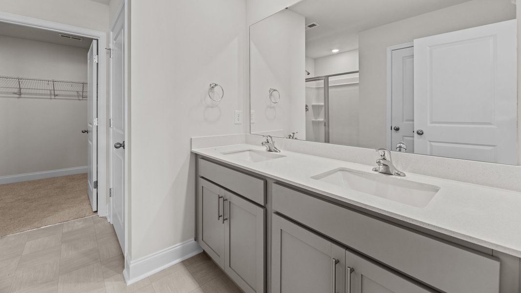 Furnished interior view inside a new home in Tyler - Home on the Lake, New Bern (Image 6). Furnished interior view inside a new home in Tyler - Home on the Lake, New Bern (Image 6).