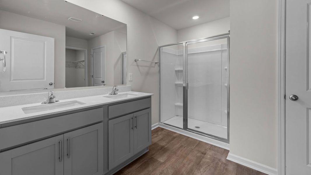Furnished interior view inside a new home in Madeline Farm, New Bern (Image 9). Furnished interior view inside a new home in Madeline Farm, New Bern (Image 9).