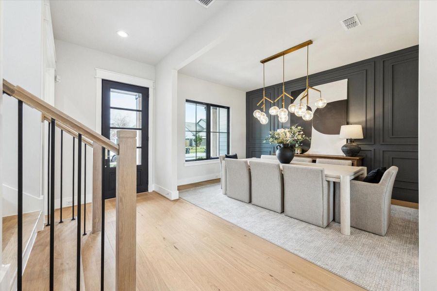 Spacious entry way with tons of natural light.