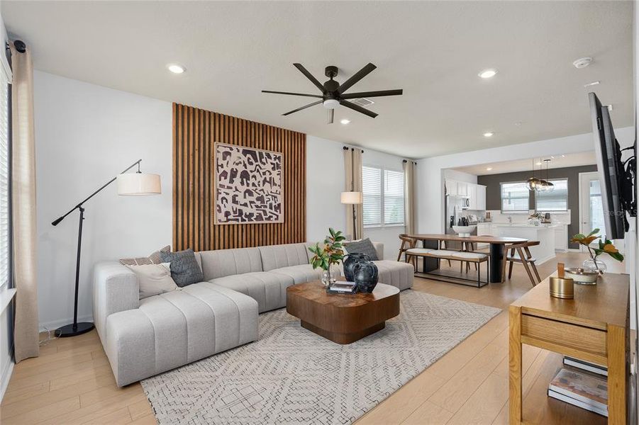 Furnished interior view inside a new home in Parkside Trails, Clermont (Image 4).
