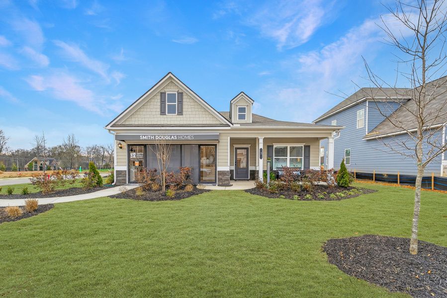 Front exterior of a new home in Southbend, Rome, GA, highlighting curb appeal (Image 1). Front exterior of a new home in Southbend, Rome, GA, highlighting curb appeal (Image 1).