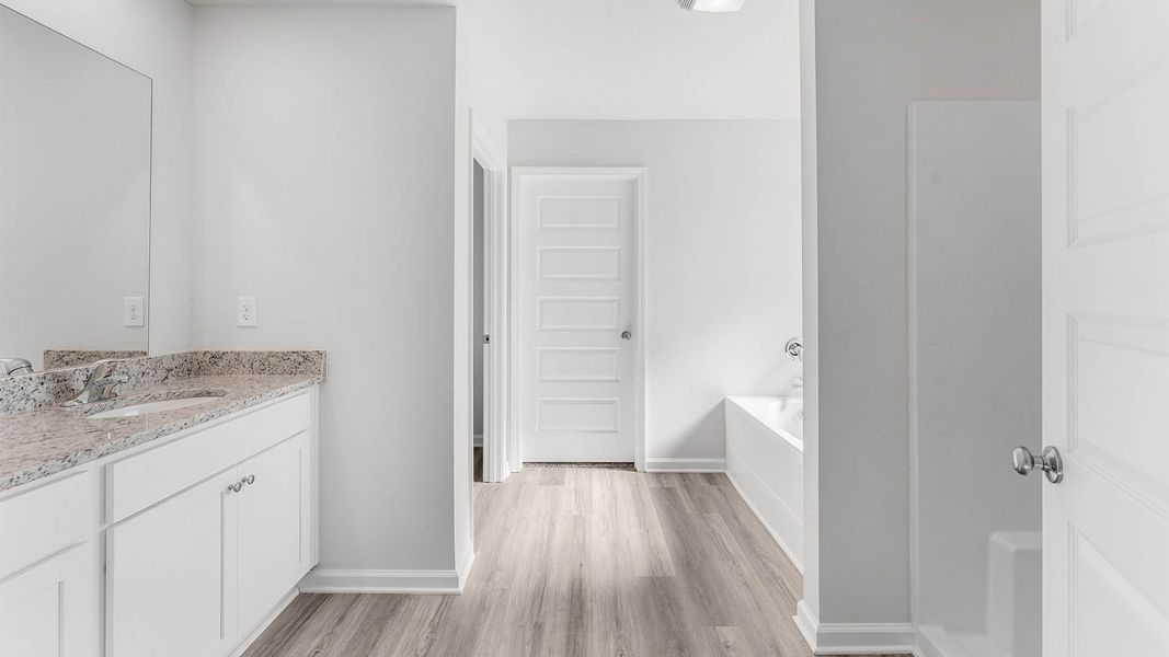 Representative furnished interior of a home built from the The Aisle by D.R. Horton in Chateau Nemours, Port Saint Joe (Image 13).