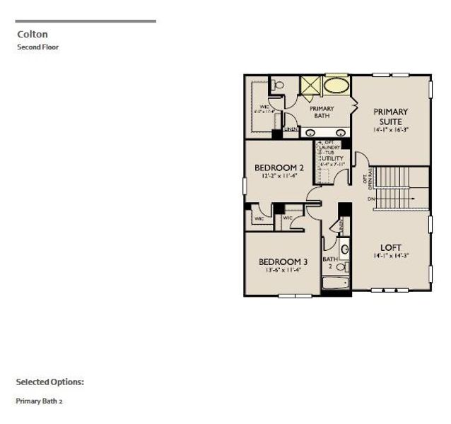 2D floor plan layout of this home in Berry Creek Highlands, Georgetown, TX (Image 3).