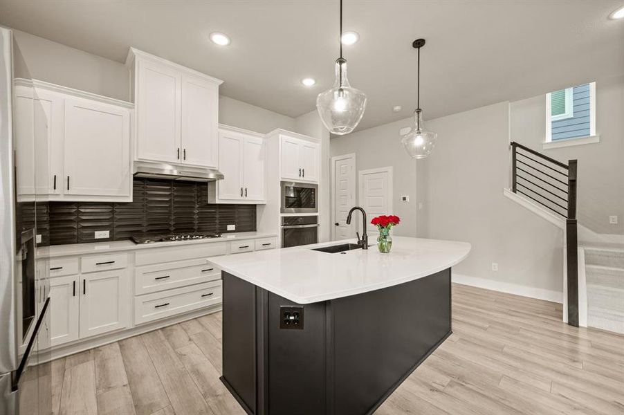 Furnished interior view inside a new home in HomeTown Garden, North Richland Hills (Image 4). Furnished interior view inside a new home in HomeTown Garden, North Richland Hills (Image 4).