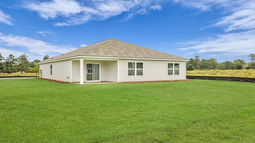 Exterior details and patio area of a home in Huggins Hill, Manning (Image 16).
