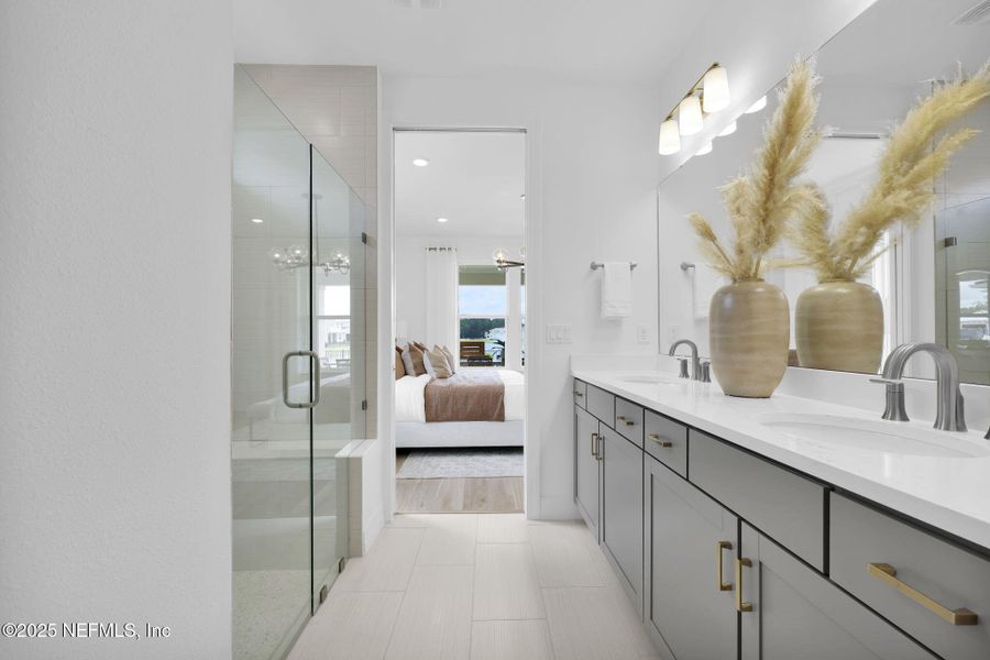 Furnished interior view inside a new home in , Yulee (Image 7).