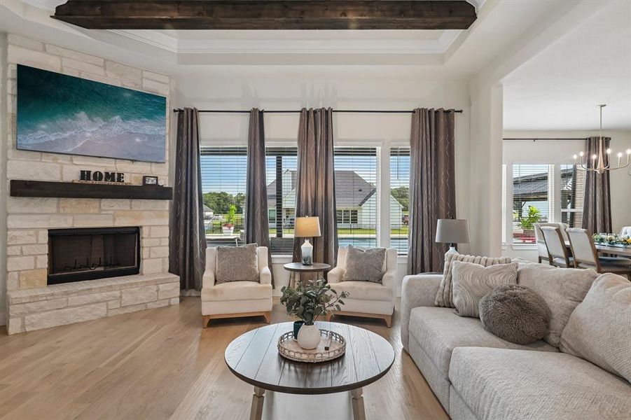 Furnished interior view inside a new home in King Crossing Estates, Van Alstyne (Image 13). Furnished interior view inside a new home in King Crossing Estates, Van Alstyne (Image 13).