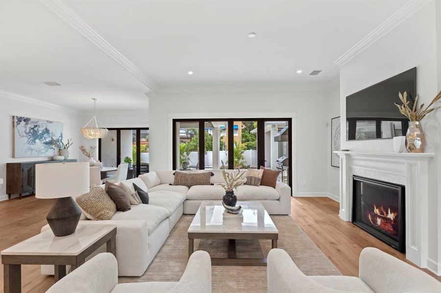 Furnished interior view inside a new home in , Tampa (Image 5).