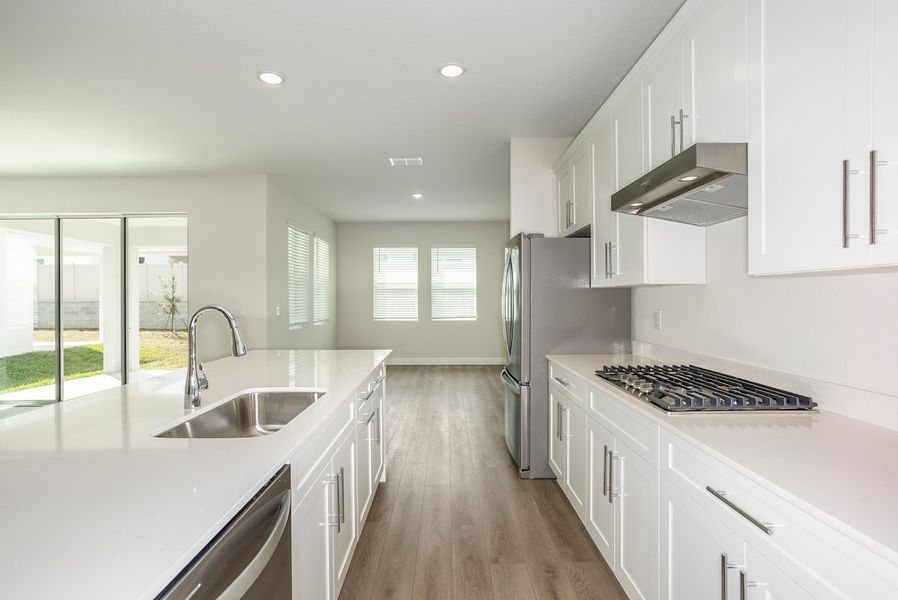 Furnished interior view inside a new home in Pasadena Woods, Dade City (Image 4).