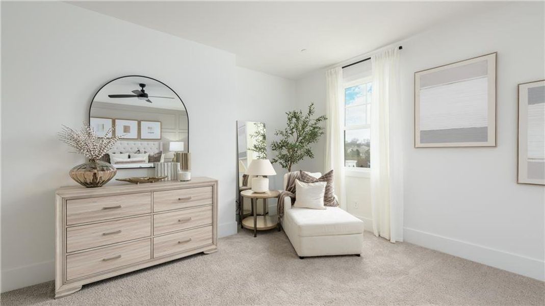 Furnished interior view inside a new home in The Village at Sandy Plains, Marietta (Image 37).