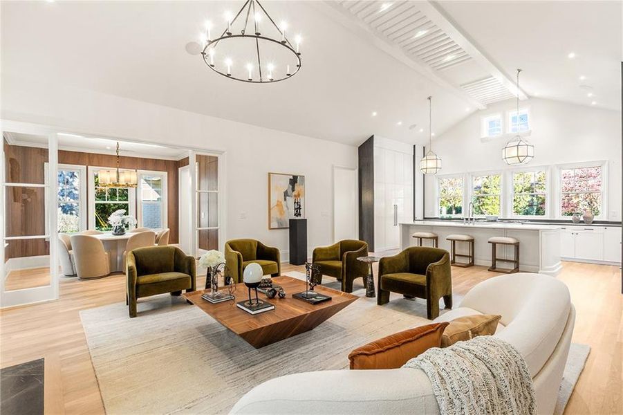 Furnished interior view inside a new home in , Atlanta (Image 11).