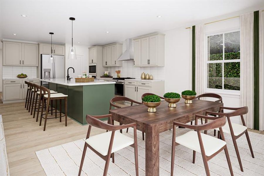 Representative furnished interior of a home built from the Lewis by Ryan Homes in Laurel Preserve, Kingsland (Image 2).
