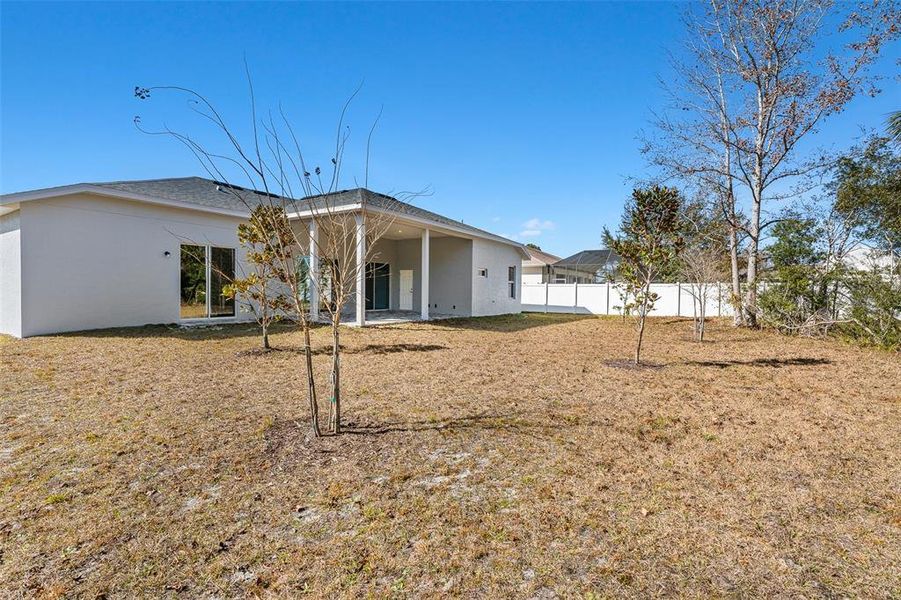 Exterior details and patio area of a home in , Palm Coast (Image 3). Exterior details and patio area of a home in , Palm Coast (Image 3).