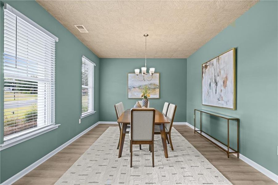 Furnished interior view inside a new home in Kingsmere Estates, Loganville (Image 4).